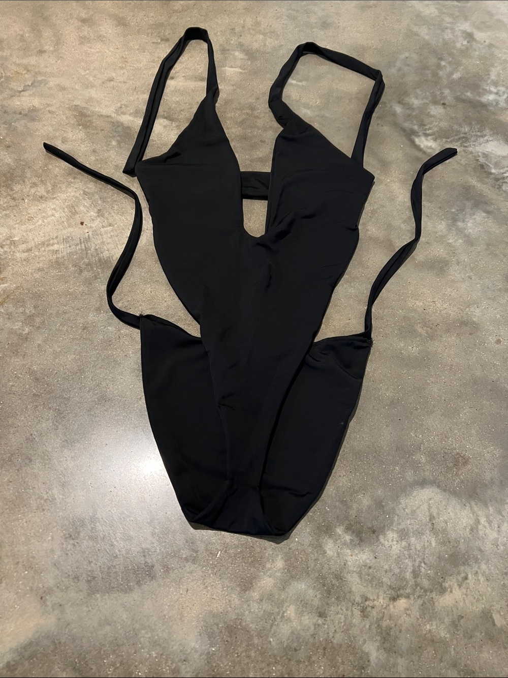 Women Black One-Piece Swimsuit - Classic Solid